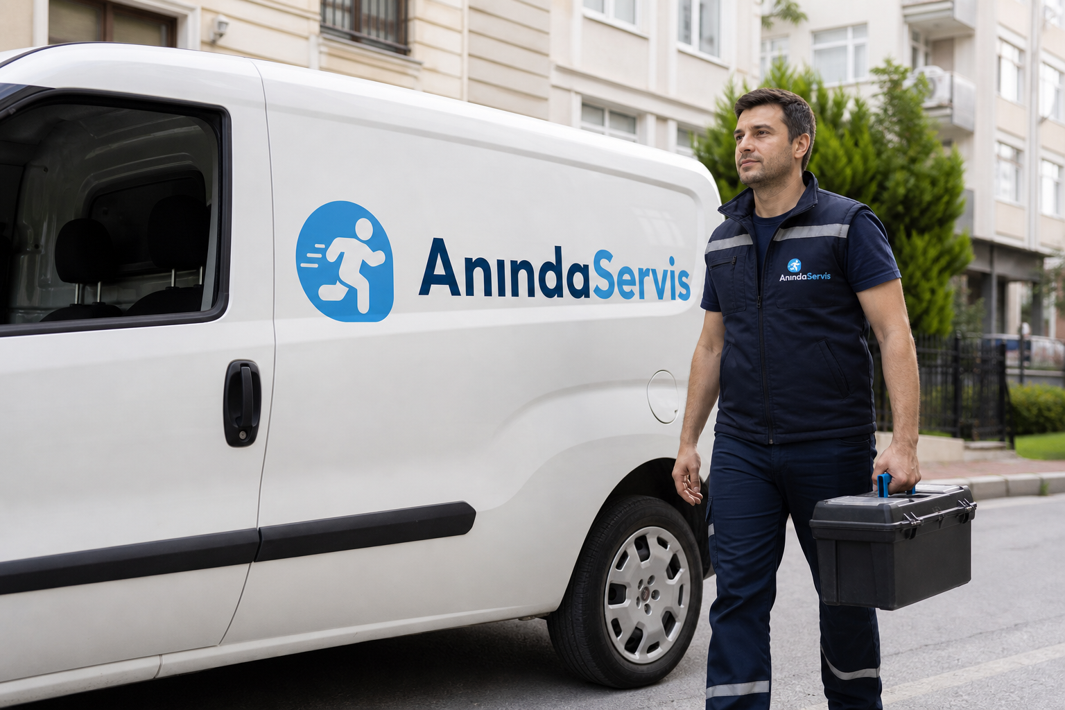 Anında Servis markalı servis aracı - İstanbul Airfel Klima Servisi